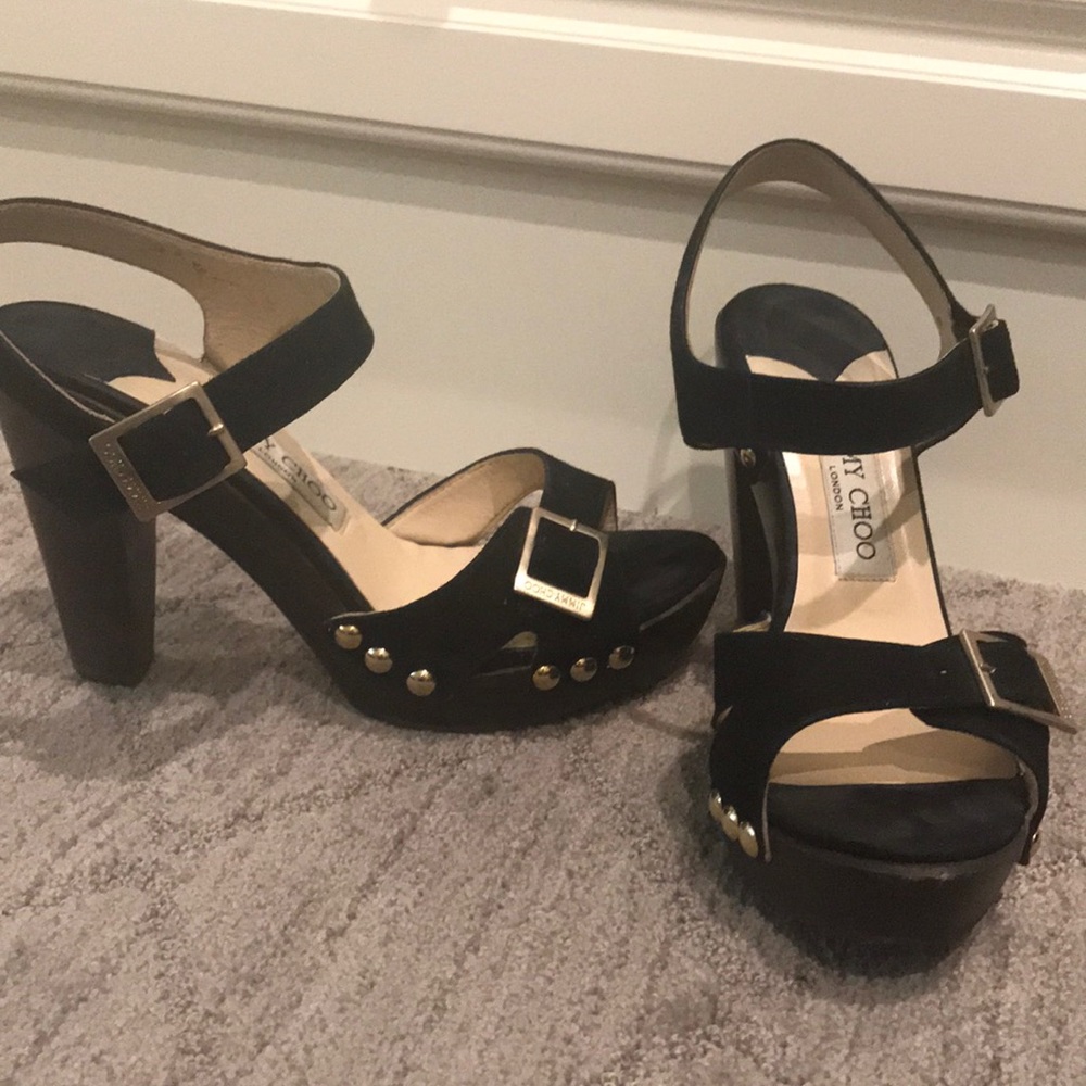 Jimmy Choo heeled sandals. Good condition.